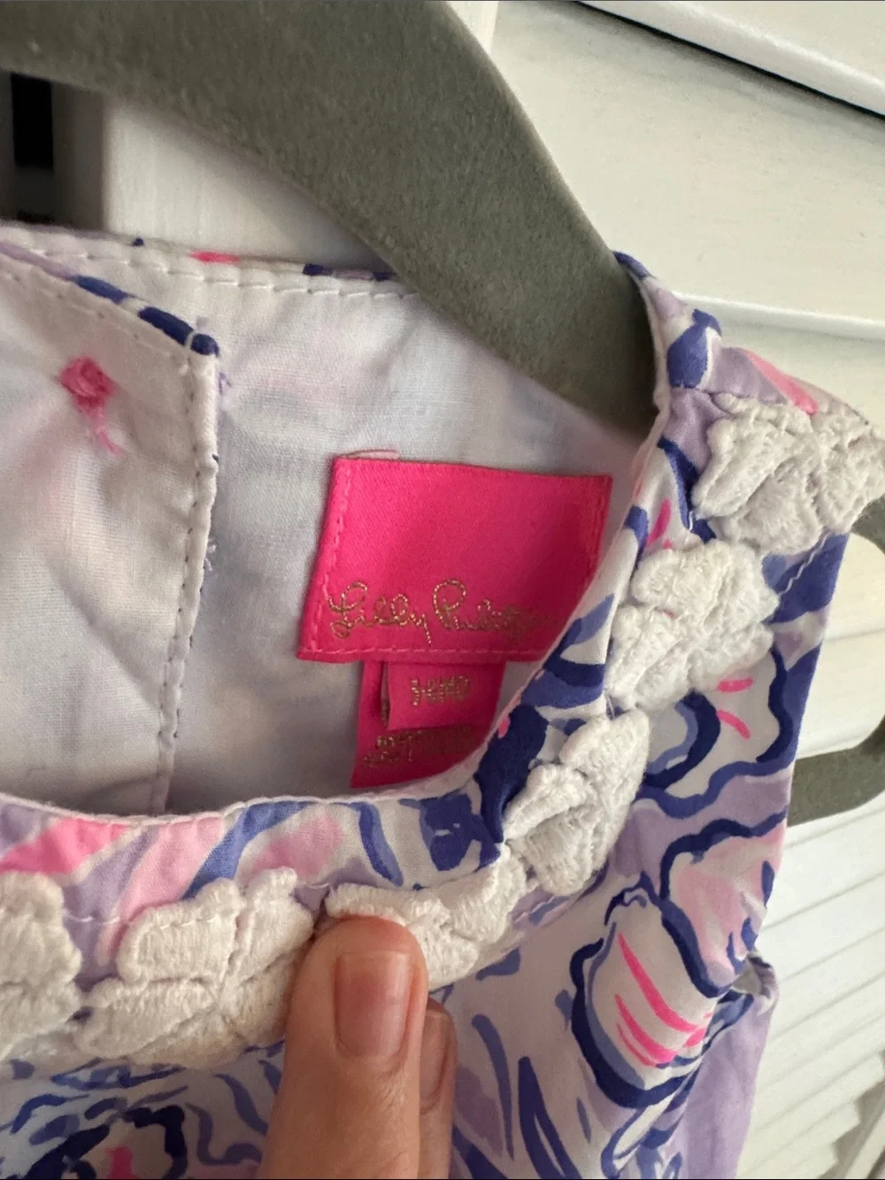 Lilly Pulitzer Baby Shift Dress Trunks in the Air 3-6 m